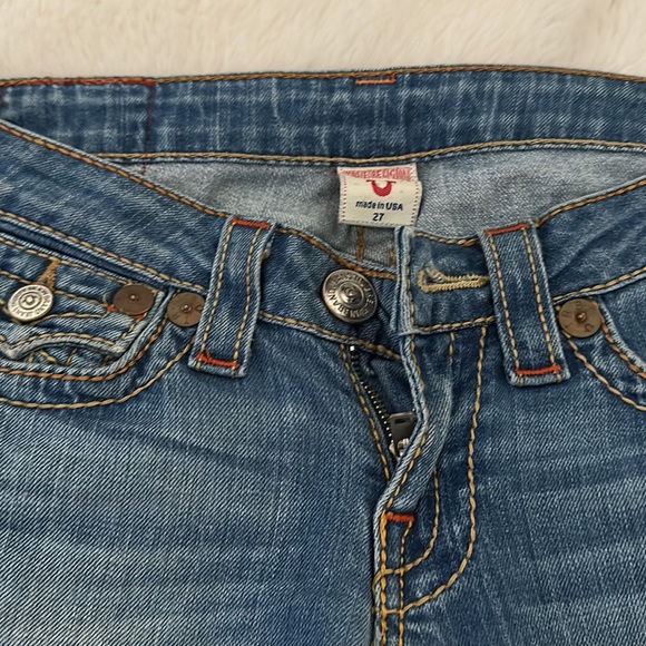 AUTHENTIC TRUE RELIGION LIGHT DENIM JEANS - Picture 4 of 9